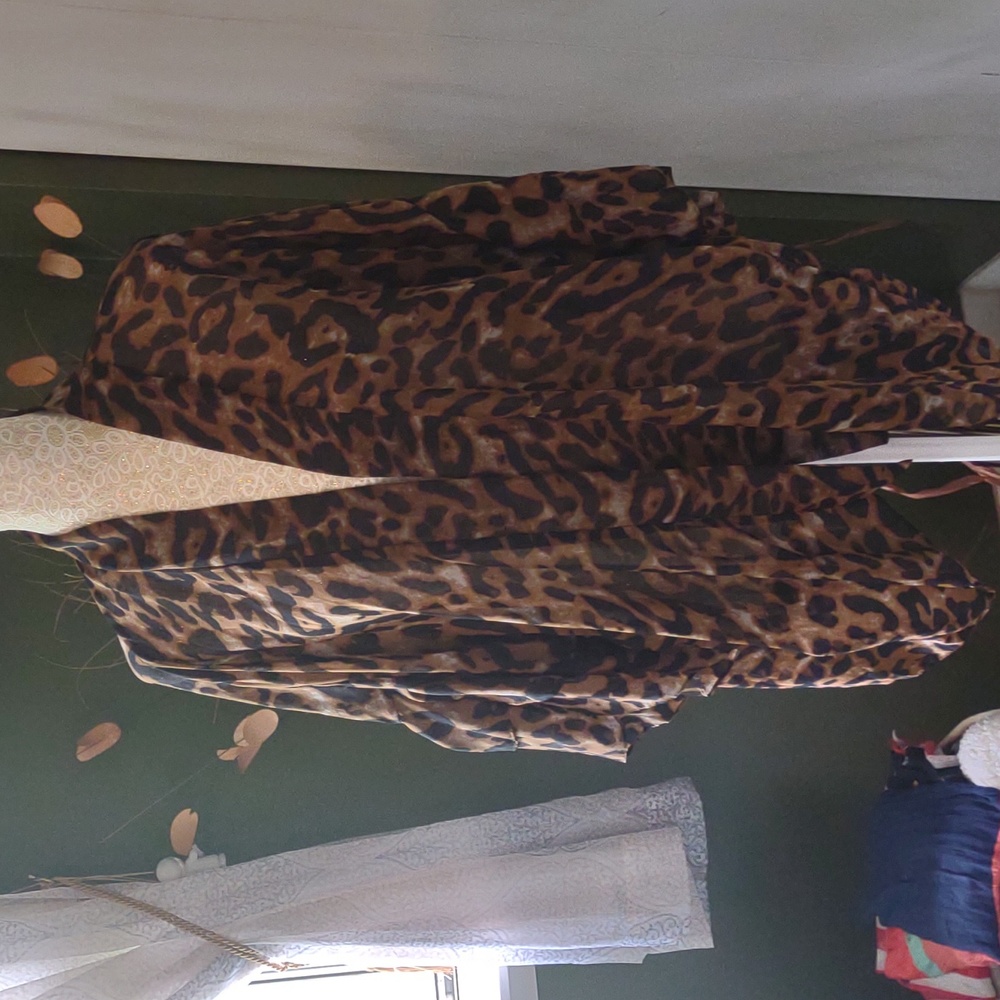 So animal print kimono/cover up. OS.